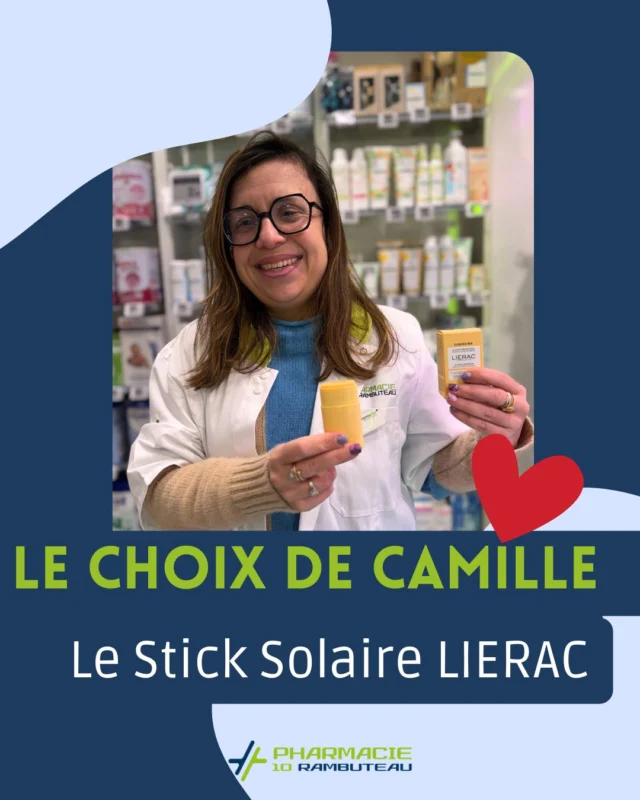 ☀️ Le choix de Camille : Le Stick Solaire LIERAC ! 🧴

Parce que la protection solaire est essentielle toute l’année, Camille vous recommande son coup de cœur : le Stick Solaire LIERAC SPF 50+ !

Pourquoi on l’adore ? ♥️
Non gras et non collant : pour une application agréable. 
Format pratique : à glisser dans votre sac, idéal pour les voyages ou une retouche rapide.
Protection optimale : SPF 50+ pour protéger votre peau des rayons UV.

Retrouvez ce stick et bien d’autres produits solaires directement en pharmacie. Prenez soin de votre peau, quelle que soit la saison ! 🌞

💬 Et vous, avez-vous adopté une routine solaire ? Dites-le-nous en commentaire !

#Lierac #protectionsolaire #SPF50 #lechoixdeCamille #pharmacierambuteau #pharmaciemacon #prendresoindesoi #ski #vacances