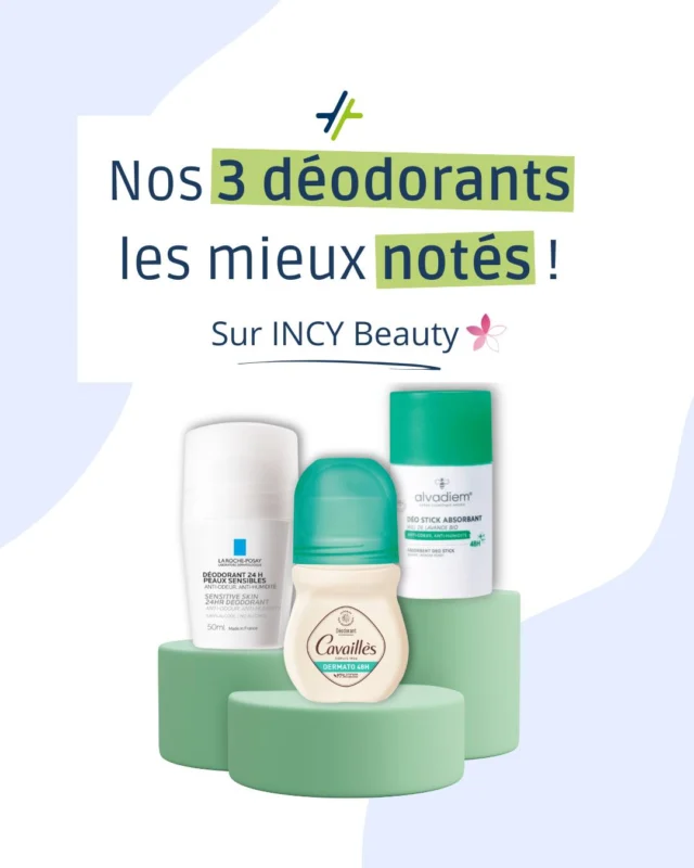 ✨ À la recherche d’un déodorant efficace et bien noté ? ✨

Nous avons sélectionné pour vous les 3 déodorants, les mieux notés de la pharmacie sur INCI Beauty ! 🌿

🧴 La Roche-Posay – Spécial peaux sensibles, il apaise et protège tout en douceur.
🧴 Alvadiem – Un stick absorbant 48h à base de miel de lavande bio, pour une fraîcheur longue durée.
🧴 Rogé Cavaillès – Une formule dermato 48h pour une efficacité optimale.

📍 Disponibles à la pharmacie ! Vous les avez testés ? Dites-nous en commentaire ! 💬👇

#Déodorants #Pharmacie #PeauxSensibles #InciBeauty #SoinsNaturels #Hygiène